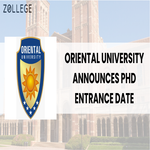 Oriental University Announces PhD Entrance Date